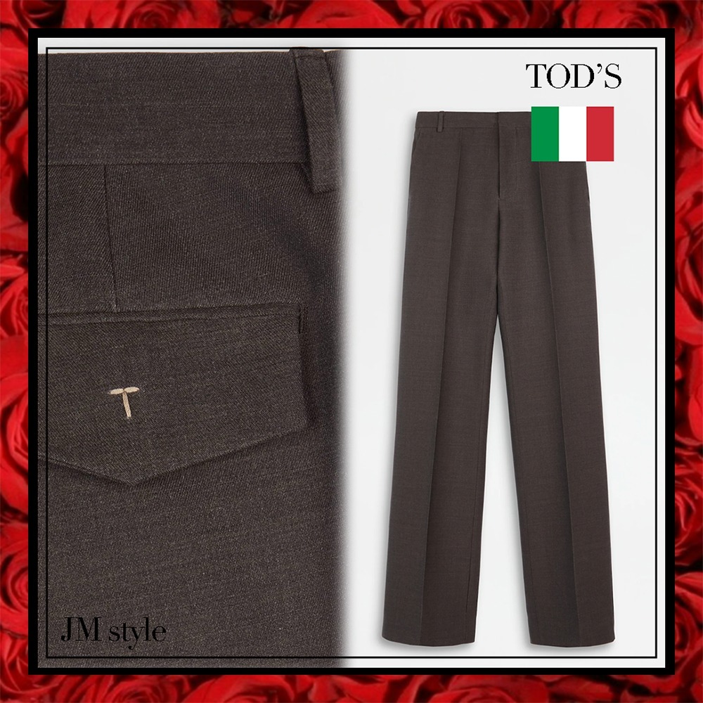 VIPセール！★TODS★ウールギャバジンズボン