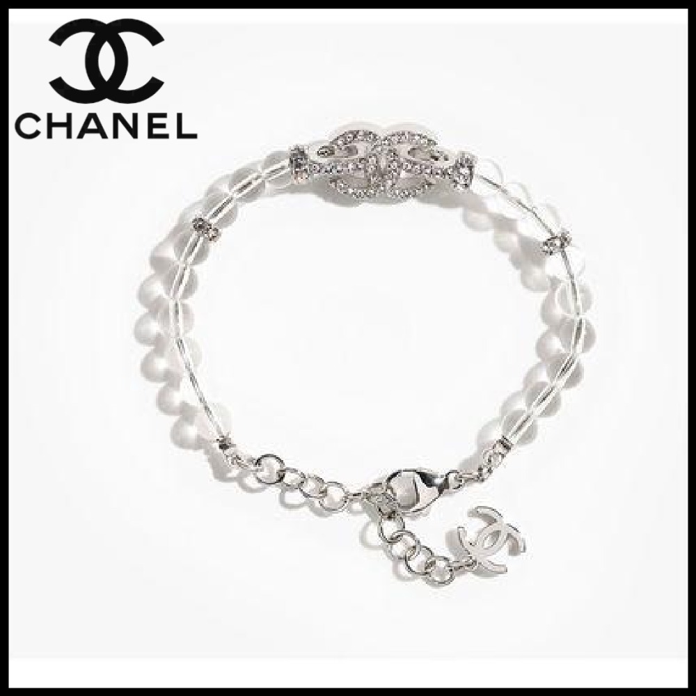 【透明感が手元に宿る】CHANEL 25P シルバー ブレスレット
