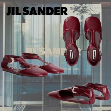 【JIL SANDER】ジルサンダー メリージェーン レッド