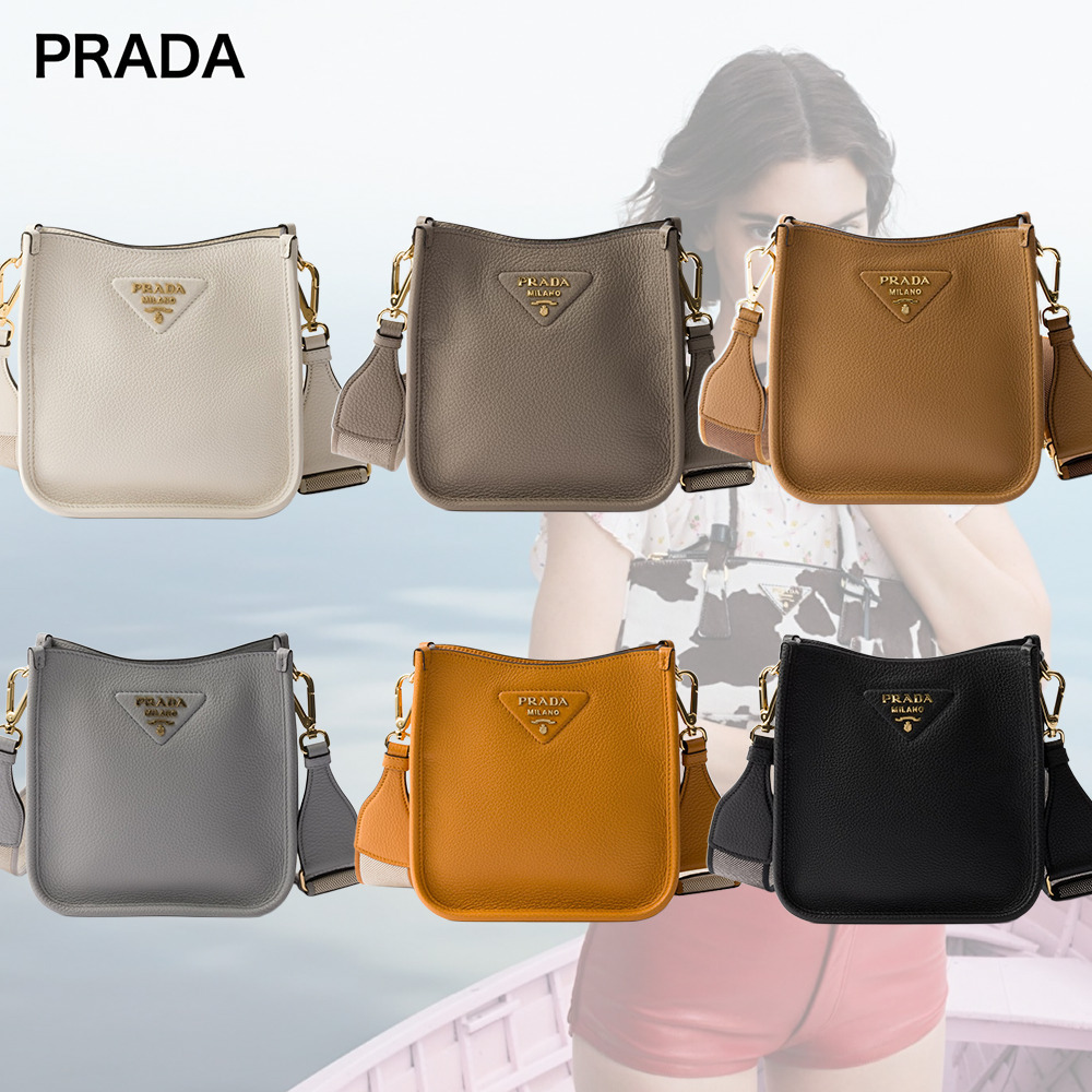 【希少】PRADA ロゴ入り レザー ミニ ショルダーバッグ 6色