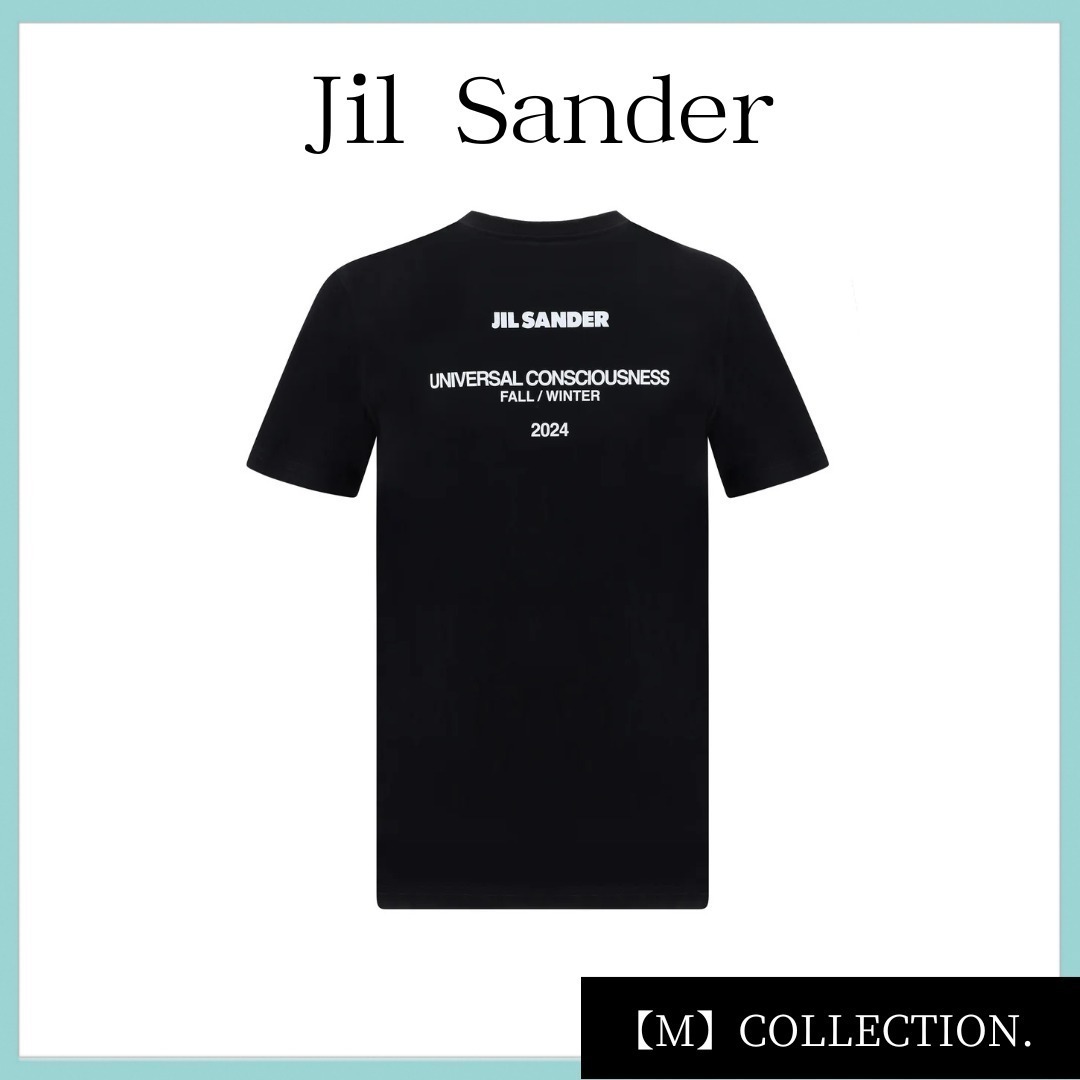 『Jil Sander』ロゴ プリント クルーネック Tシャツ