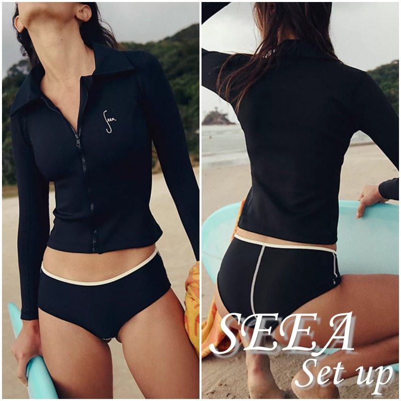 お得★【SEEA】トップス & ボトム [上下セット★人気★オシャレ]