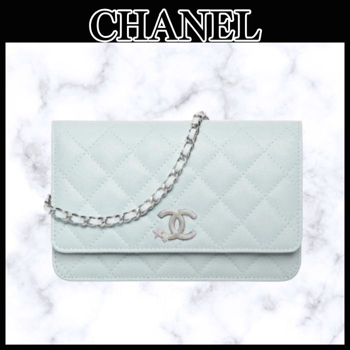 ◆星×ココマーク♪◆CHANEL チェーンウォレット 25B