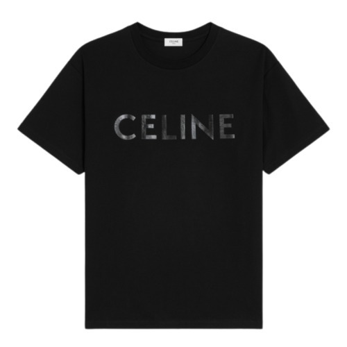 “CELINE” オールブラックロゴTシャツ