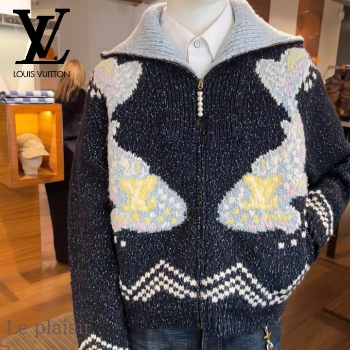 【柔らか素材で心地よく】Louis Vuitton ニットジャケット