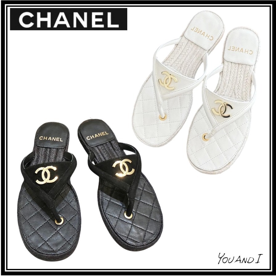 《ロゴがキュート♡》【CHANEL】ビーチサンダル
