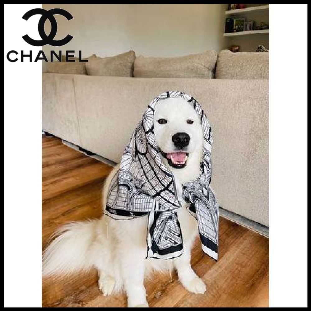 【25S☆エレガント】CHANEL スカーフ おしゃれに☆