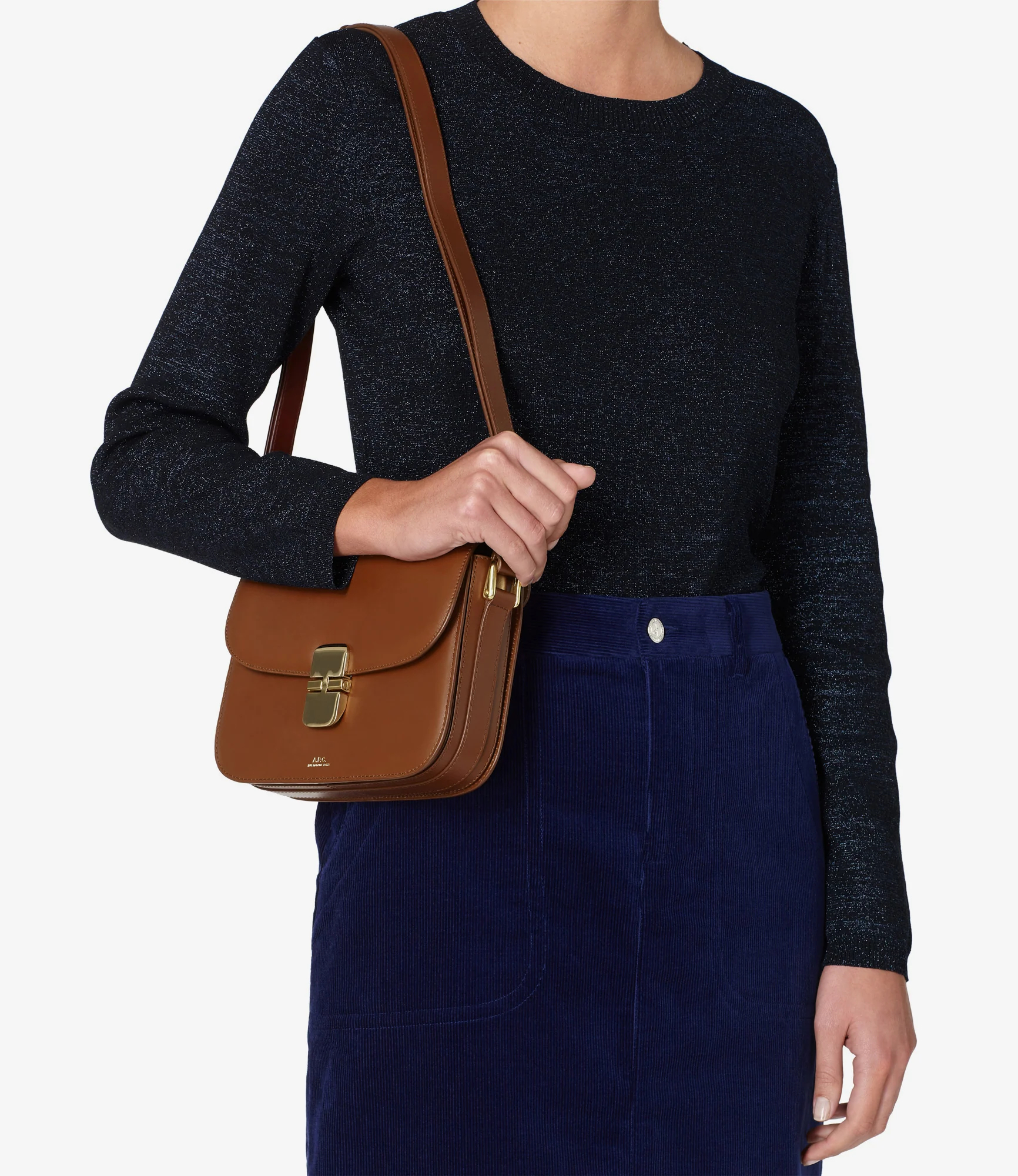 A.P.C. グレース スモールバッグ ヘーゼルナッツ