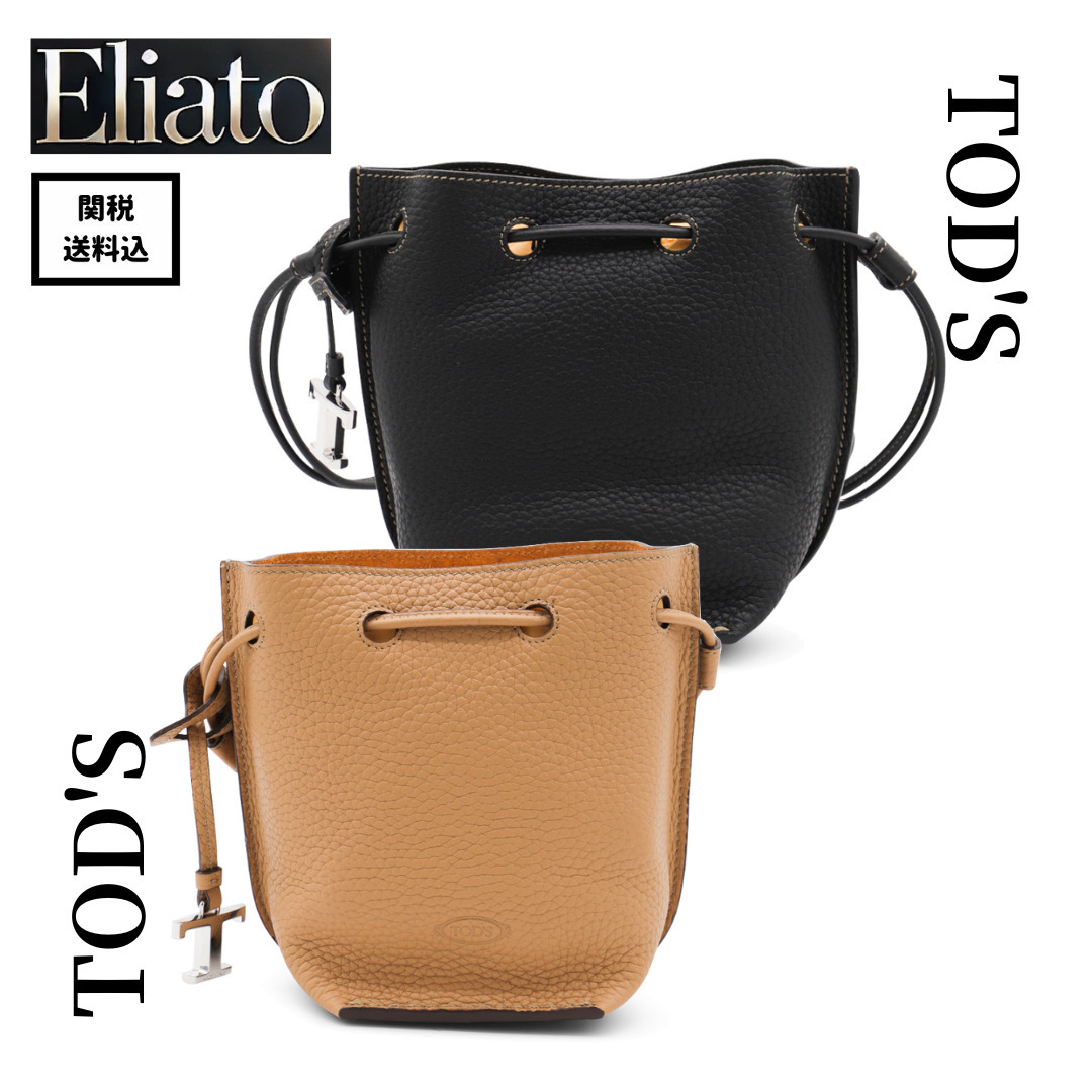 TOD'S★Bucket Bag in Leather Micro