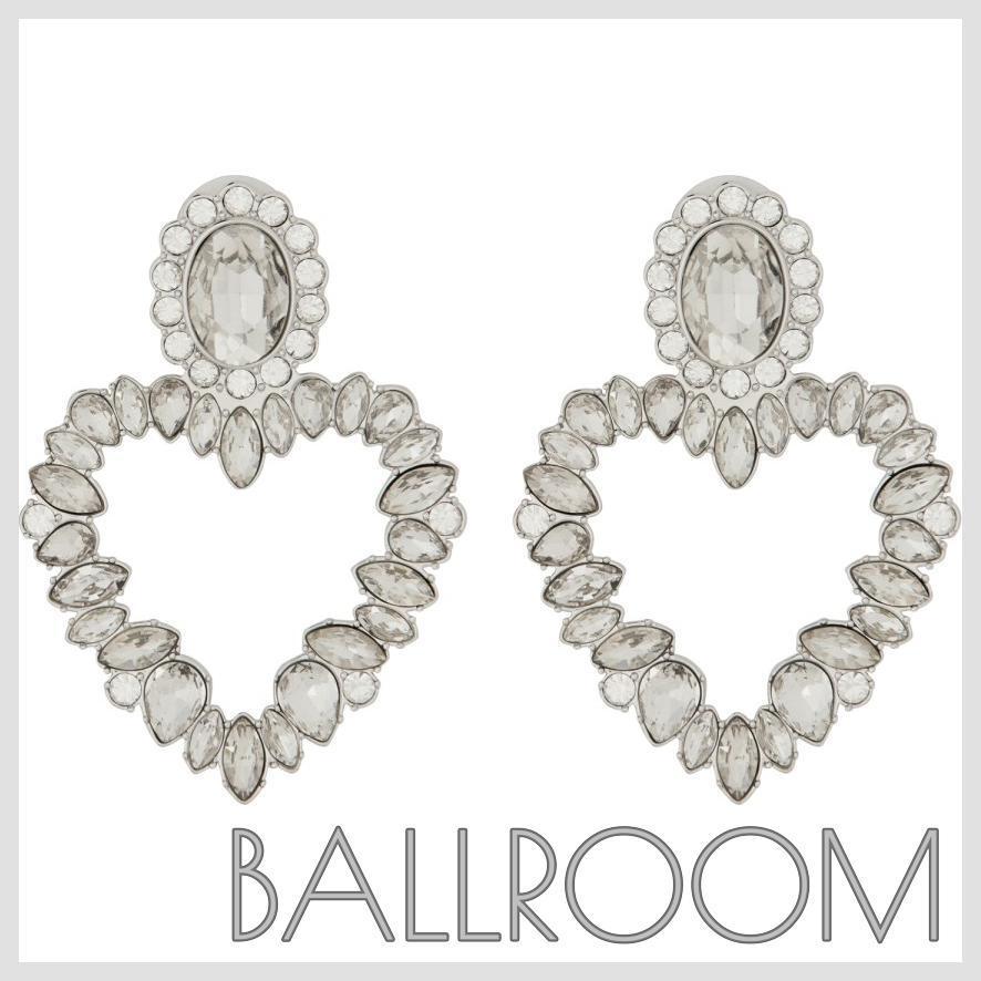 ピアス SELF PORTRAIT CRYSTAL HEART EARRINGS