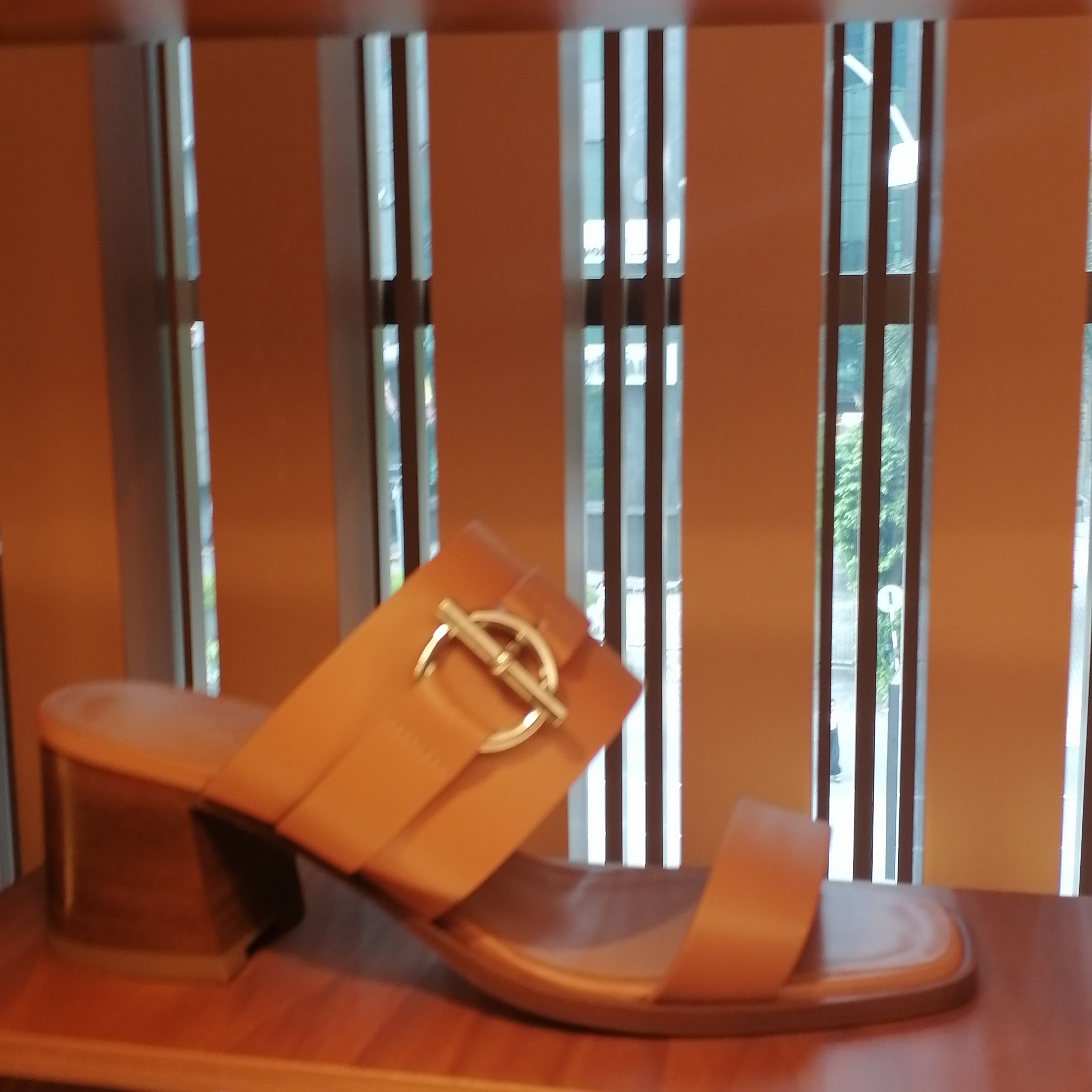 HERMES エルメス Kute 60 サンダル ナチュラル