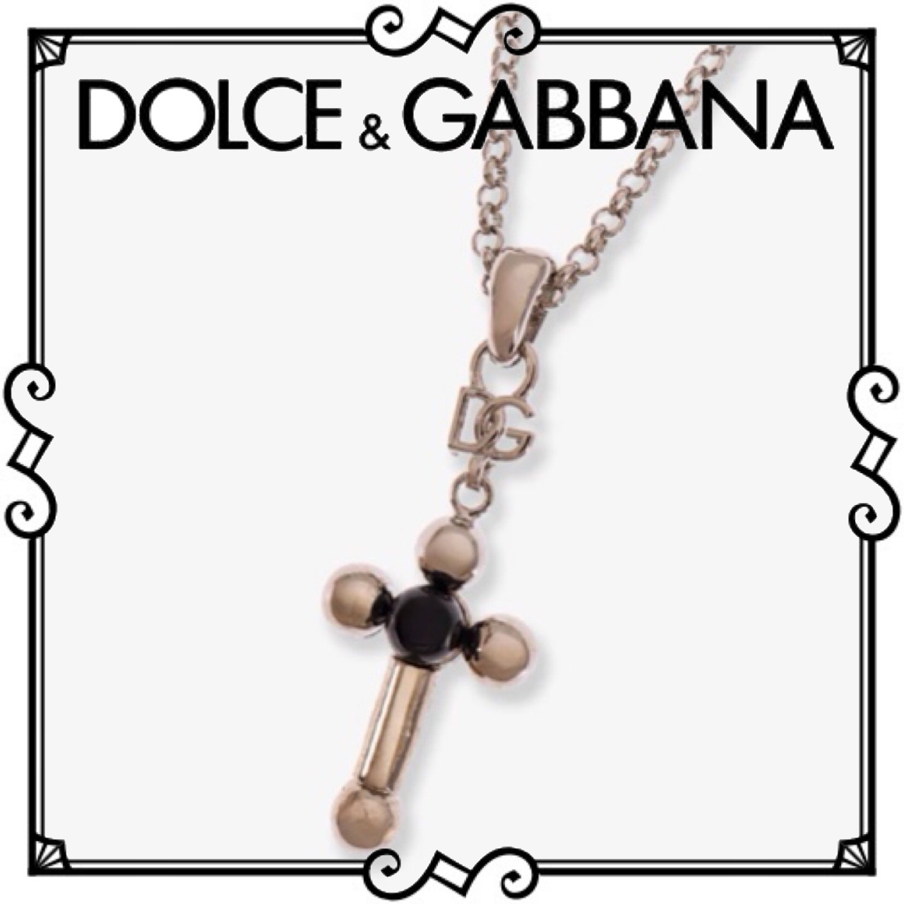 【VIP価格】DOLCE & GABBANA ドルガバ 十字架 ネックレス