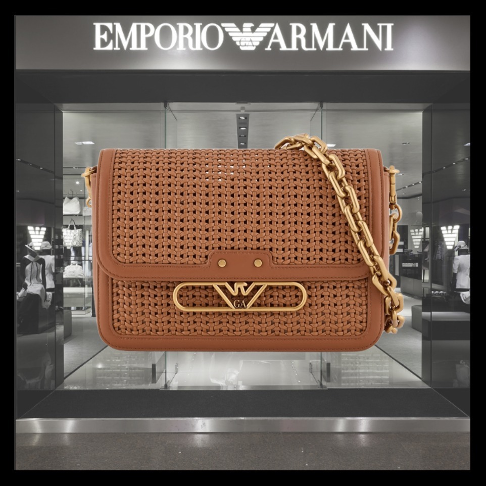 【関税込】EMPORIO ARMANI 編み込みショルダー