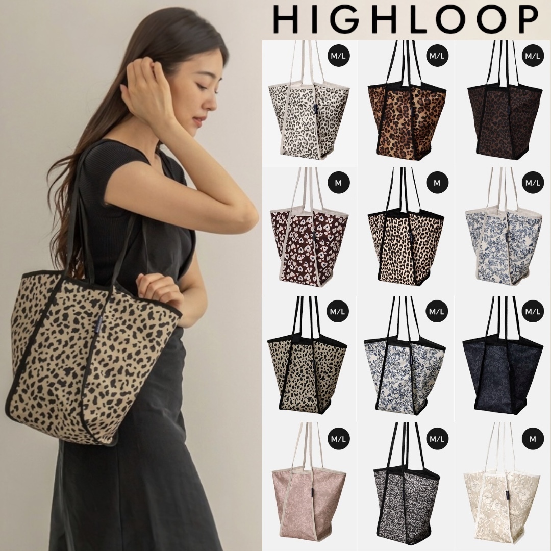 【HIGHLOOP】Flower Leopard Eco Shopper Bag V2_13colors