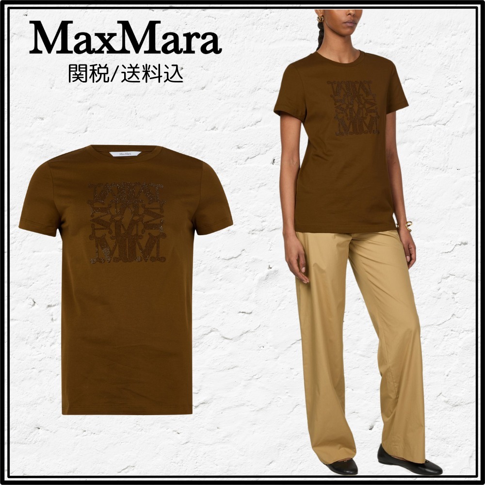 関税/送料込◆Giovane ラインストーン Tシャツ