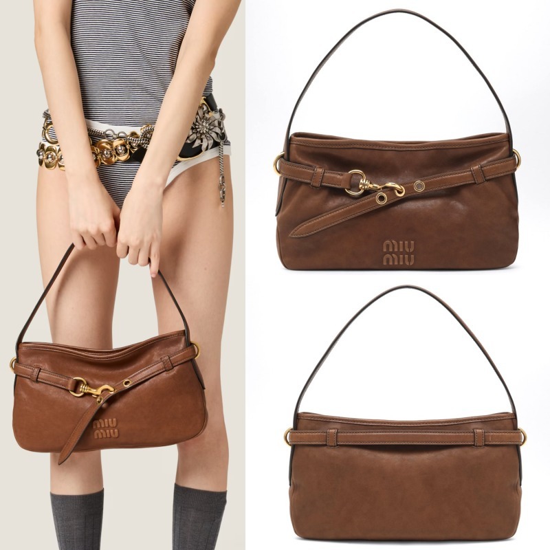 VIP価格 ◆ MIUMIU ◆ アバンチュール ナッパレザー バッグ