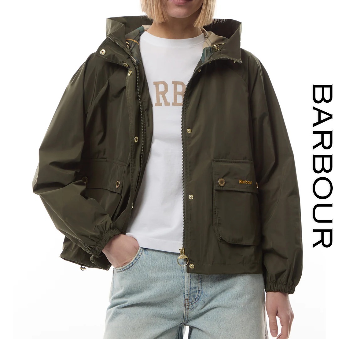 関税込◆Barbour Mae シャワープルーフ ノンワックス ジャケット