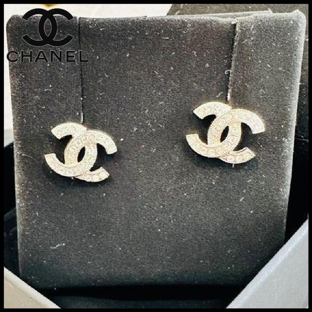 【大定番☆人気】CHANEL ロゴクリスタルピアス クラシック