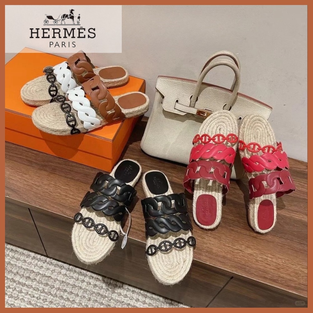 【リゾートスタイル】HERMES グウェン エスパドリーユ 夏 海 旅