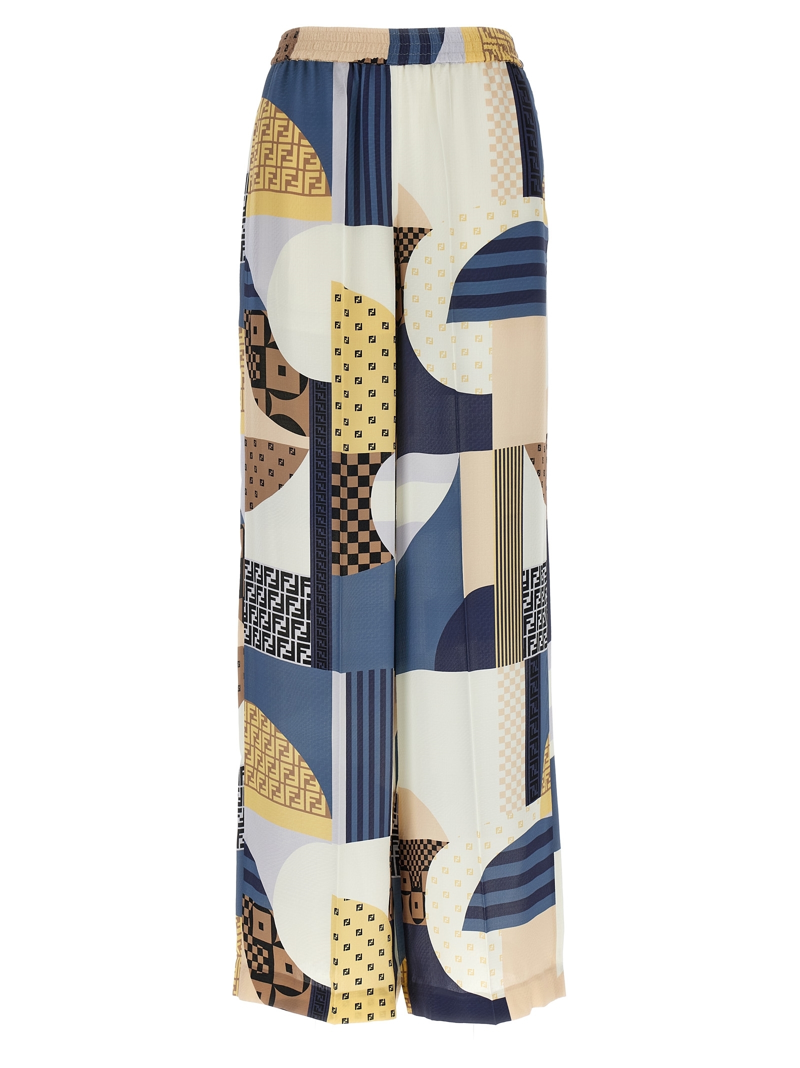 パンツ FENDI Patchwork silk pants