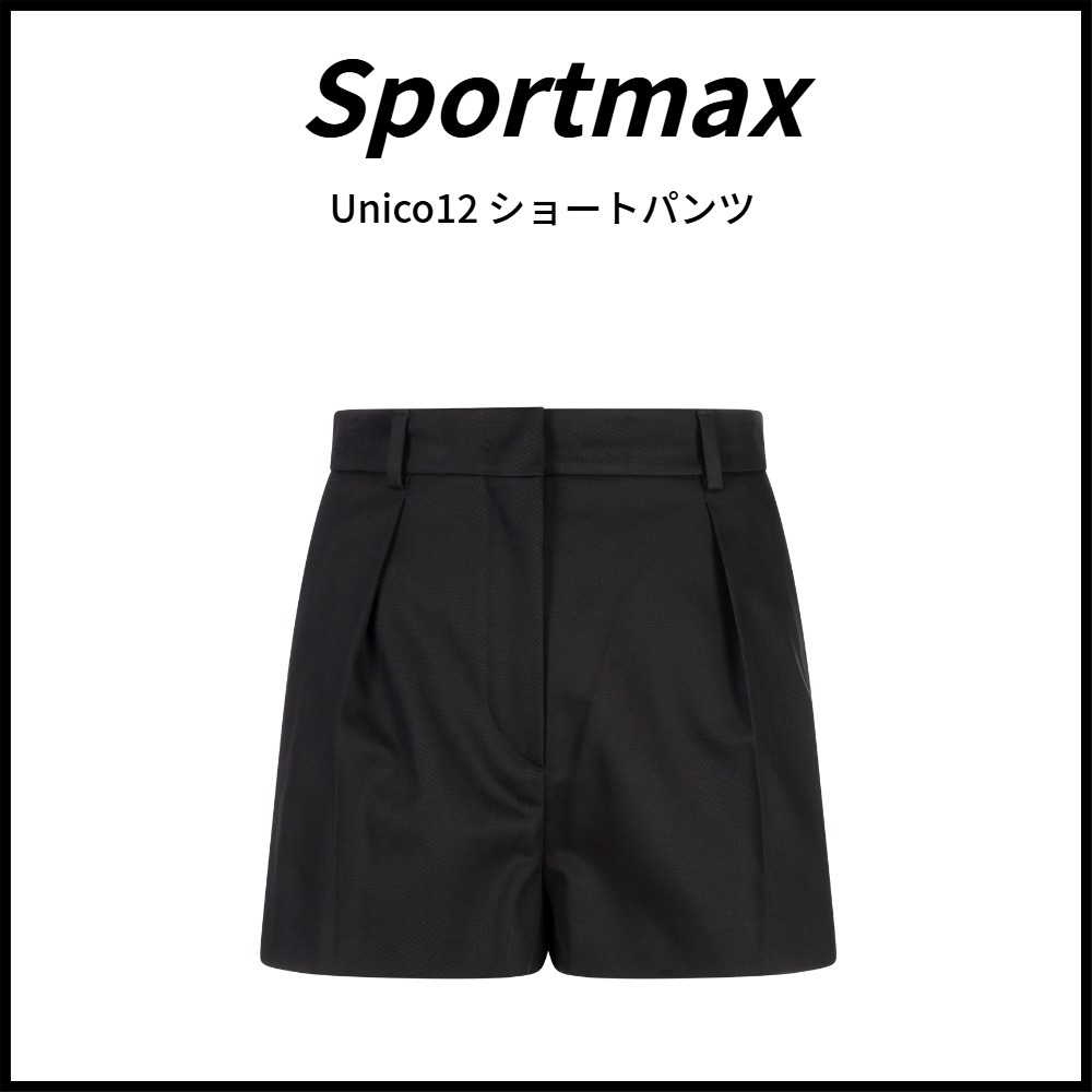 【Sportmax】関税込★Unico12 ブラック ショートパンツ