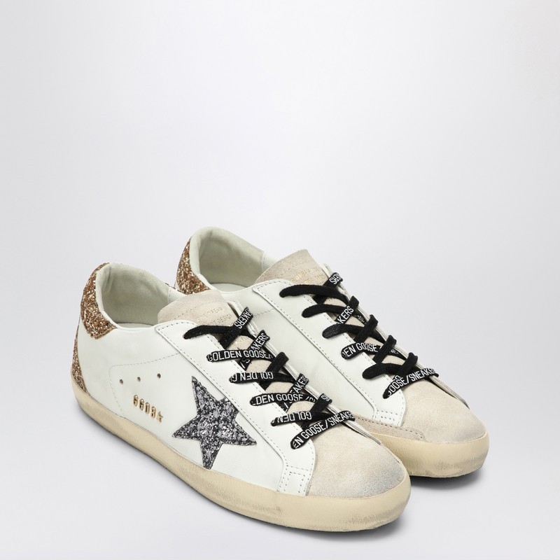【関税&送料込】Golden Goose White Silver Gold Super-Star Sn