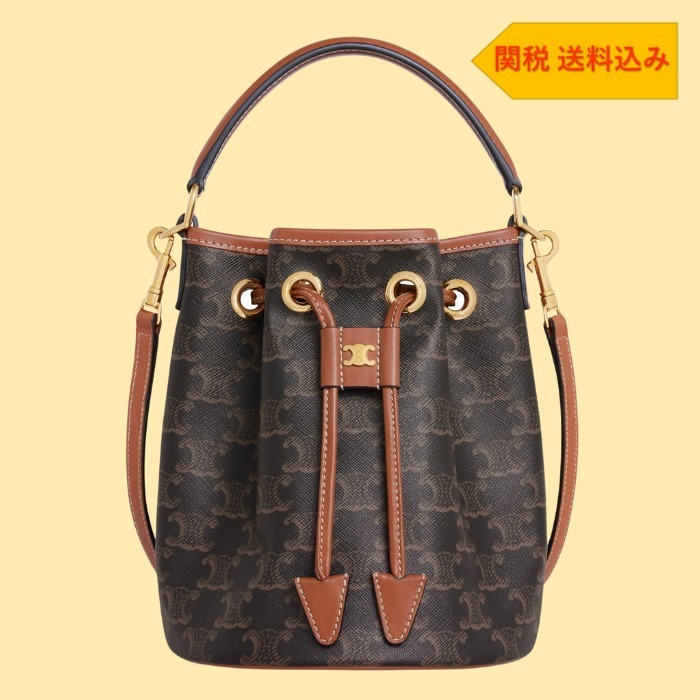 【CELINE】トリオンフキャンバスとカーフスキンのクララバッグ