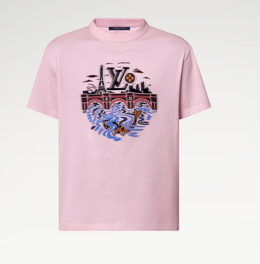 《着心地抜群♪》Louis Vuittonコットン Tシャツ