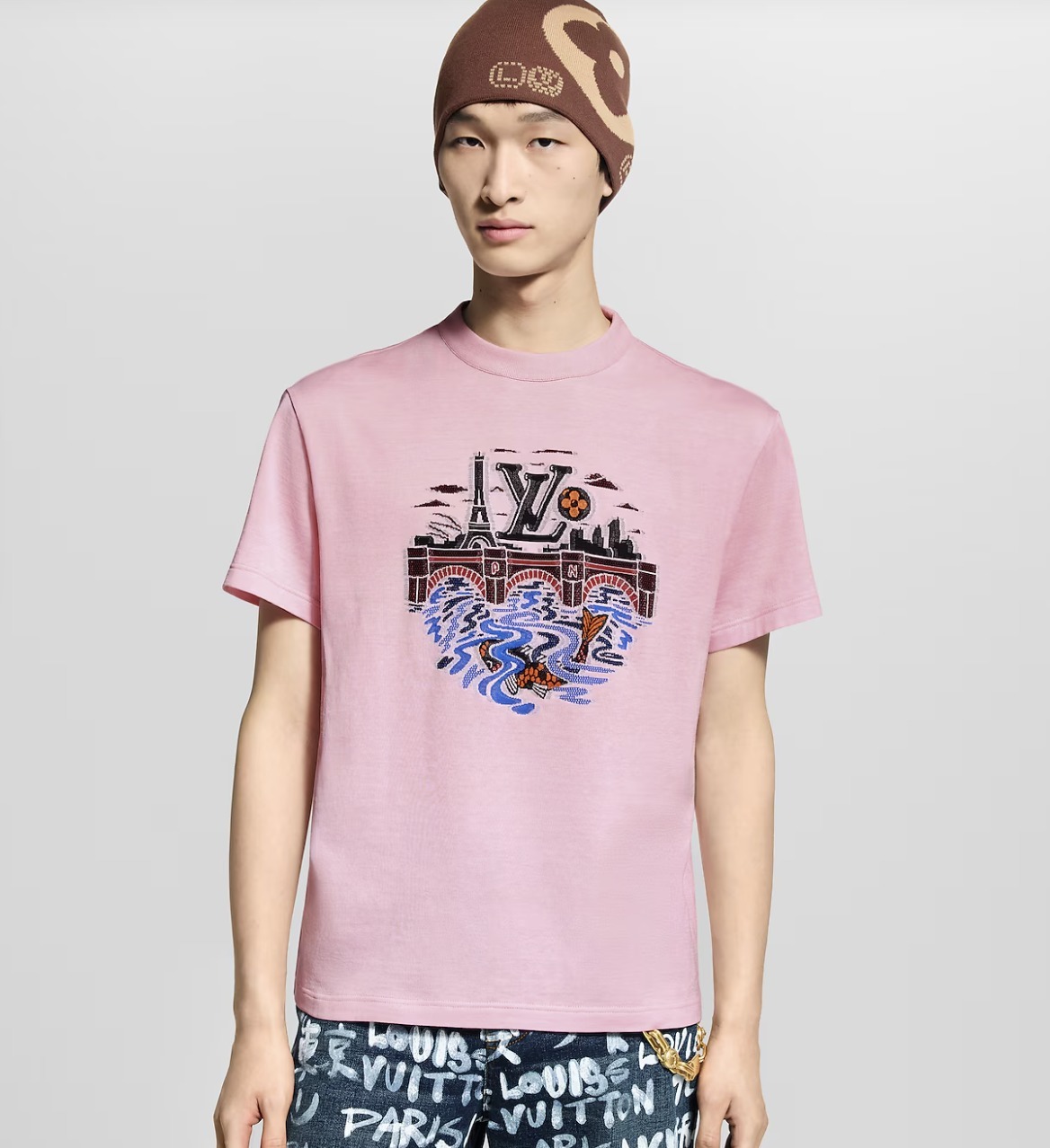 《着心地抜群♪》Louis Vuittonコットン Tシャツ