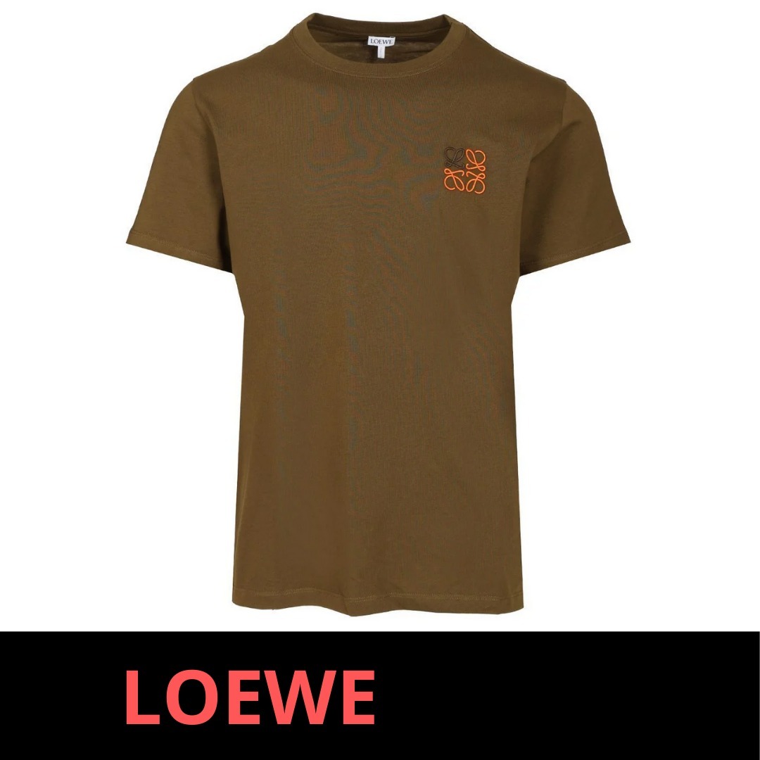 Loewe アナグラム ロゴ エンブロイダリー クルーネック Tシャツ