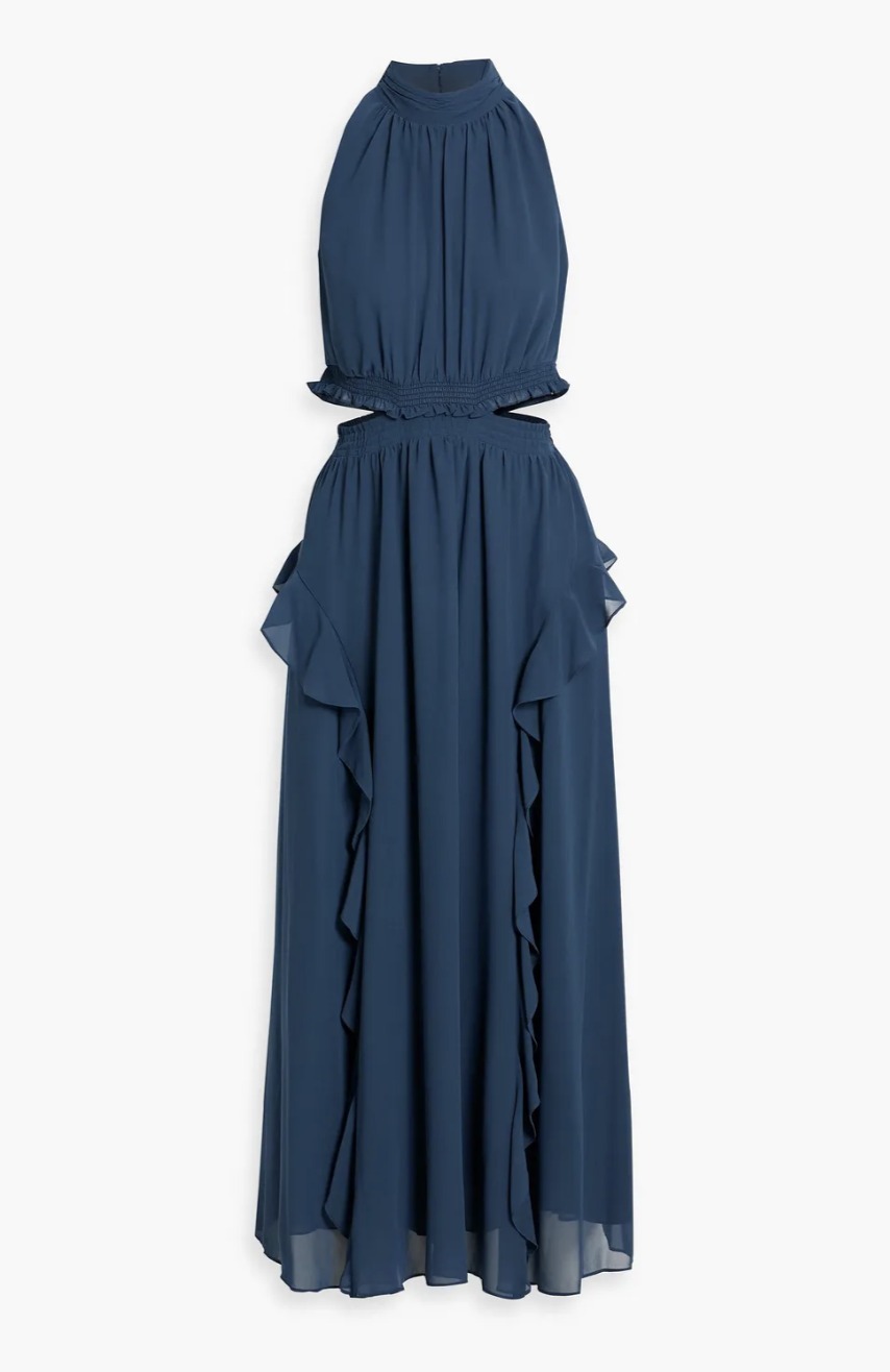 *Diane von Furstenberg* シフォンマキシワンピース ドレス