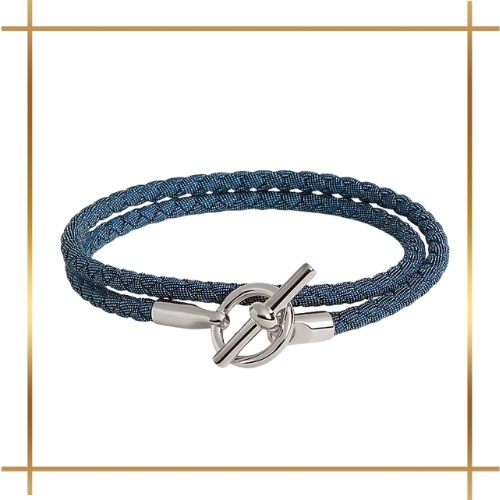［すぐにお届け］HERMES レザーブレスレット 《グレナン》