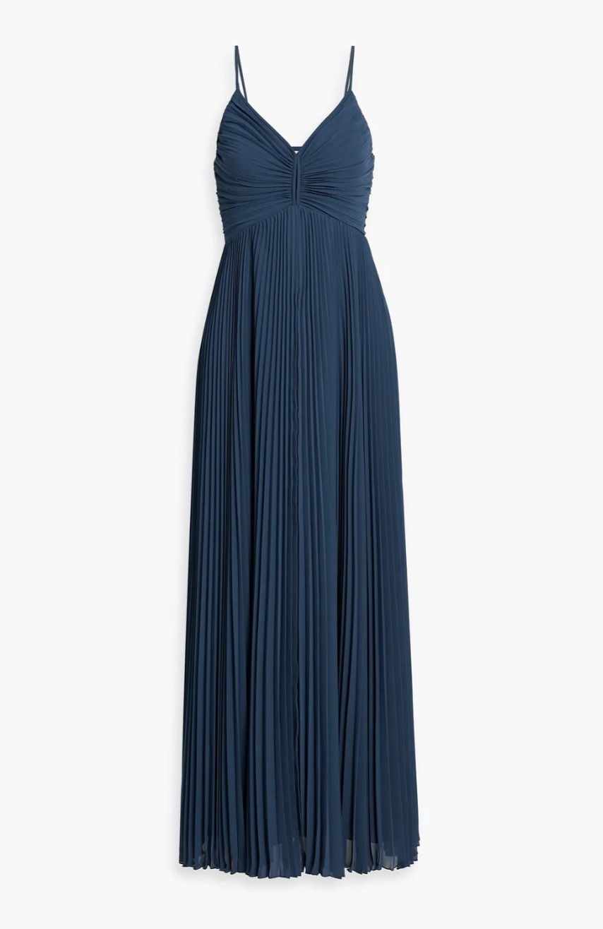 *Diane von Furstenberg* シフォンプリーツマキシワンピース