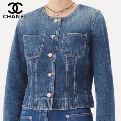 ☆完売必須！艶感あり☆ CHANEL ジャケット デニム 正規品 毎年完売♡人気のデニム】CHANEL デニム ジャケット