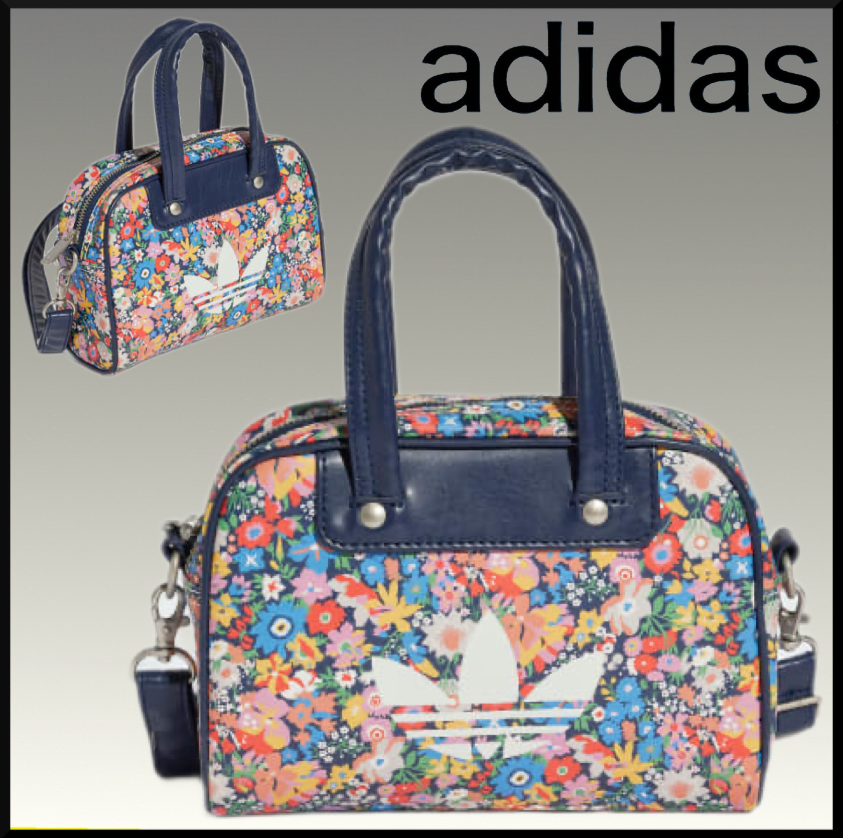 人気★adidas ADIDAS ORIGINALS×LIBERTY ミニ ボウリングバッグ