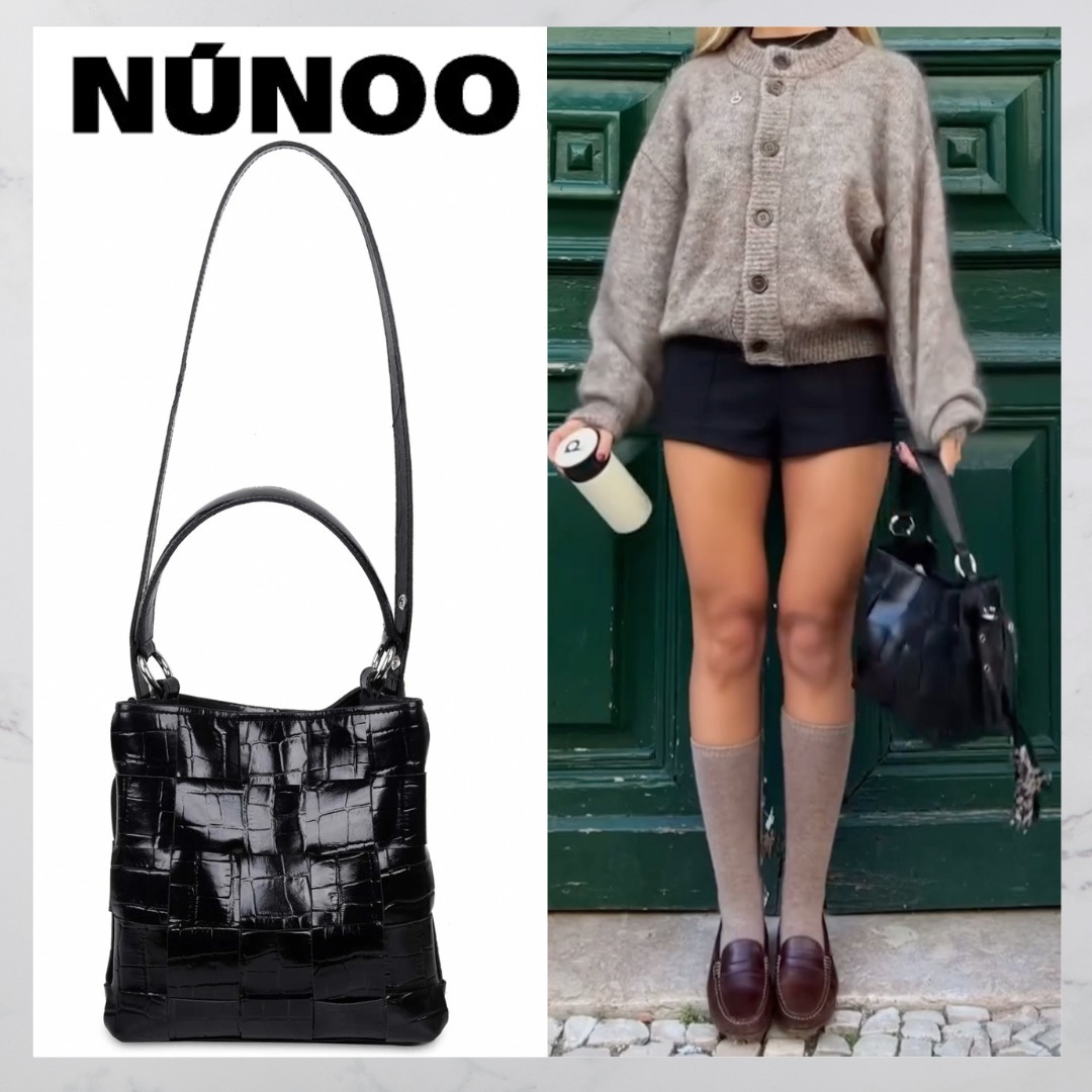日本未入荷 NUNOO Small Chiara レザーハンドバッグ ショルダー
