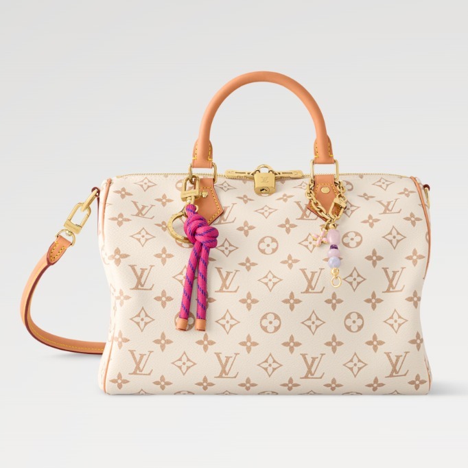 Louis Vuitton《スピーディ・ソフト 30》デュンヌ/ピンク 直営店