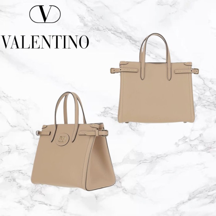 ハンドバッグ 25AW VALENTINO GARAVANI Leather Handbag Beige