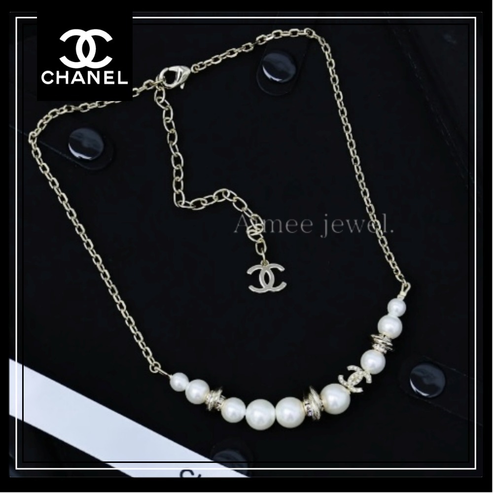 ＊パールとCCロゴが煌めく♪＊【CHANEL】ネックレス