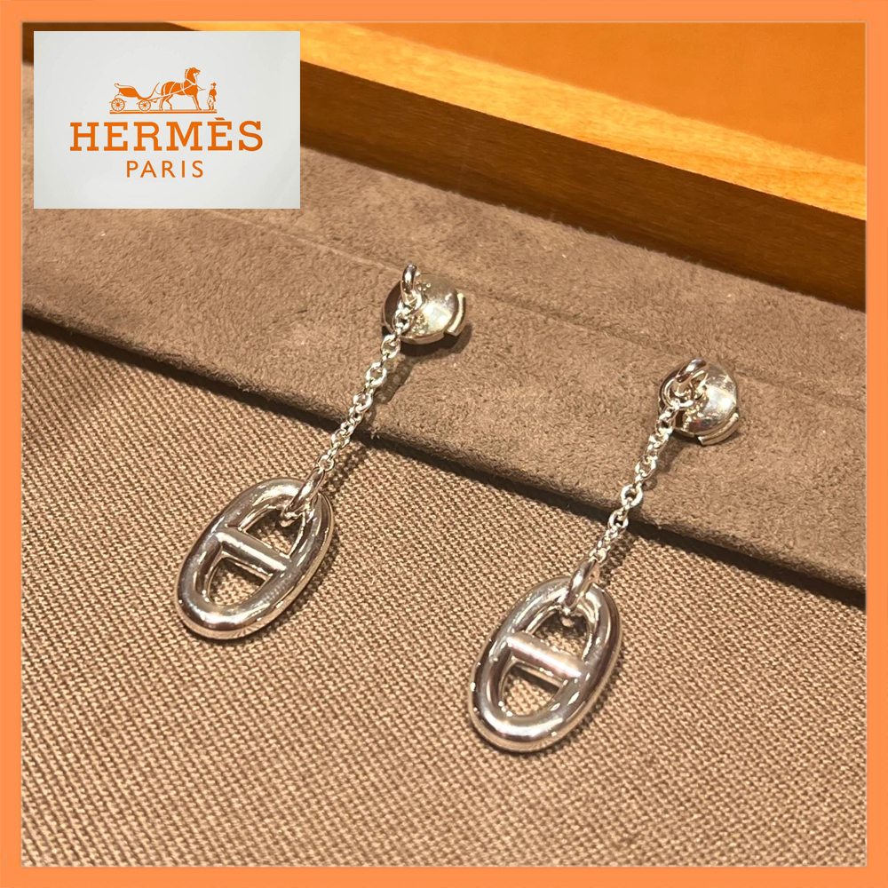 【HERMES★上品】エルメス ファランドール ピアスミディアム