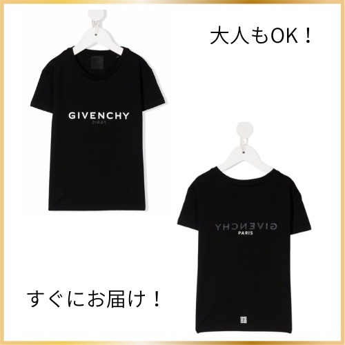 即発☆GIVENCHY KIDS 大人もOK リバース コットン Tシャツ 黒