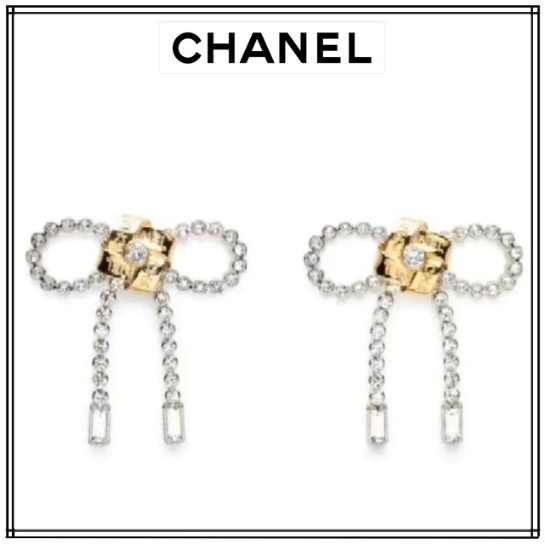 【リボンが主役♪】CHANEL キュートピアス