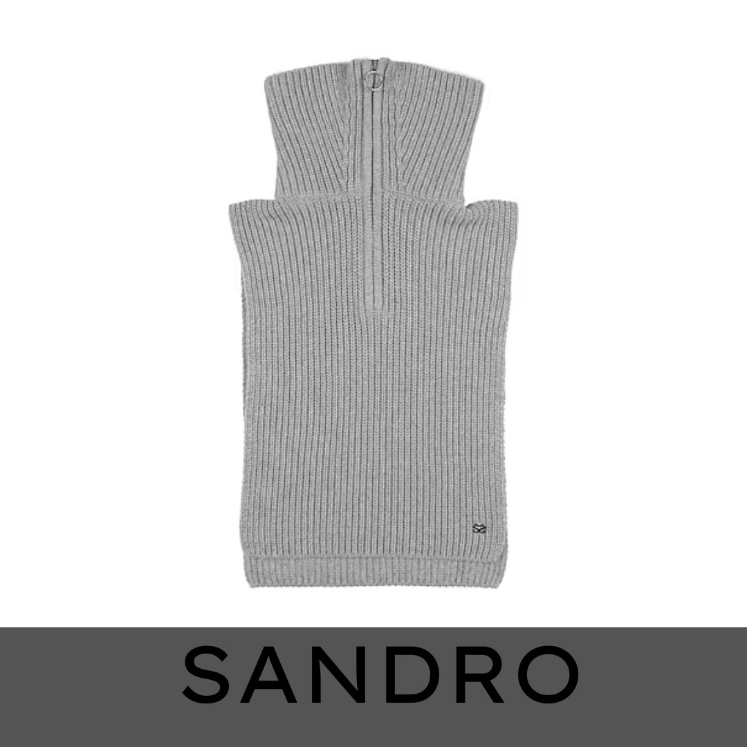 [国内発送] SANDRO★ジップアップスヌード