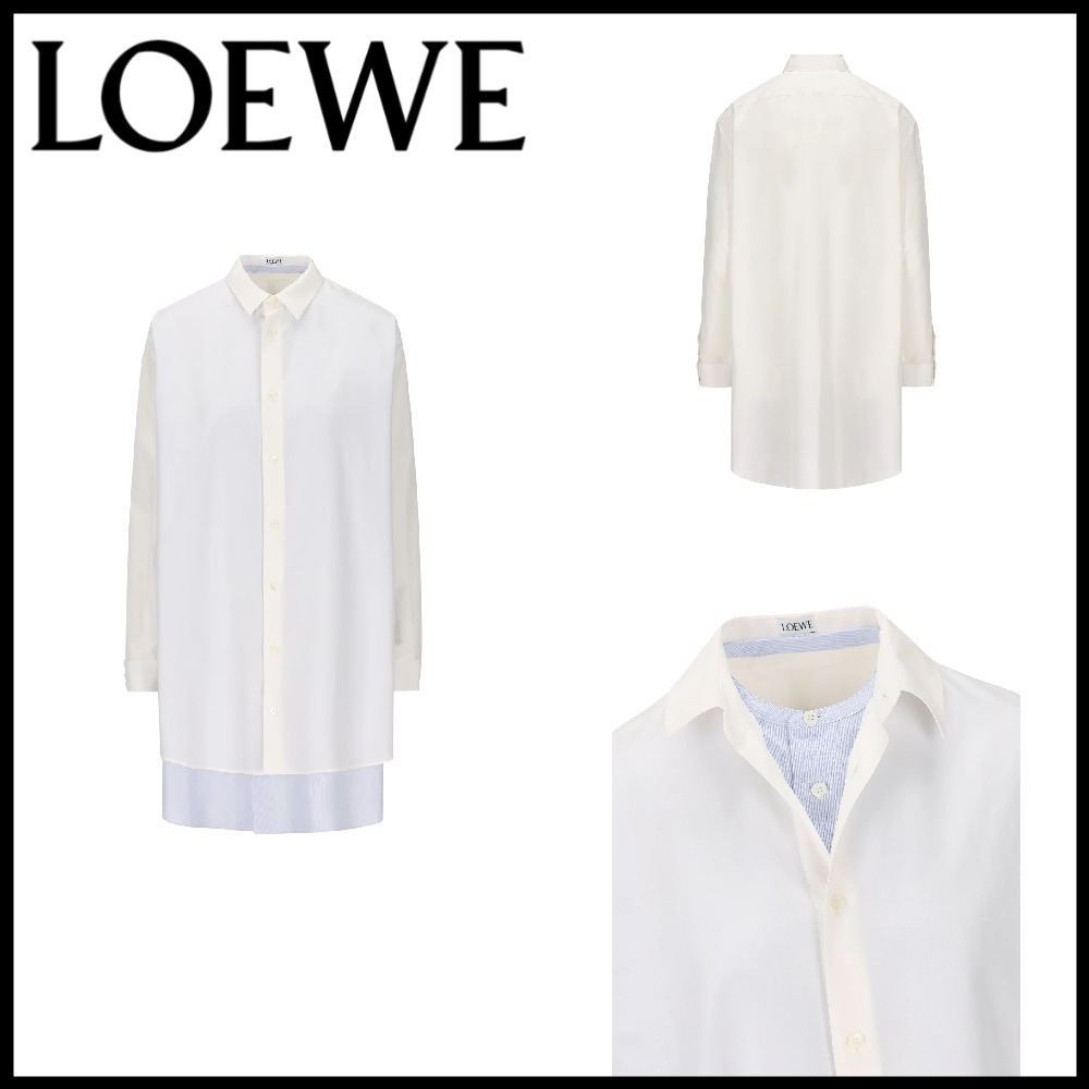【LOEWE】ダブルレイヤード シャツドレス