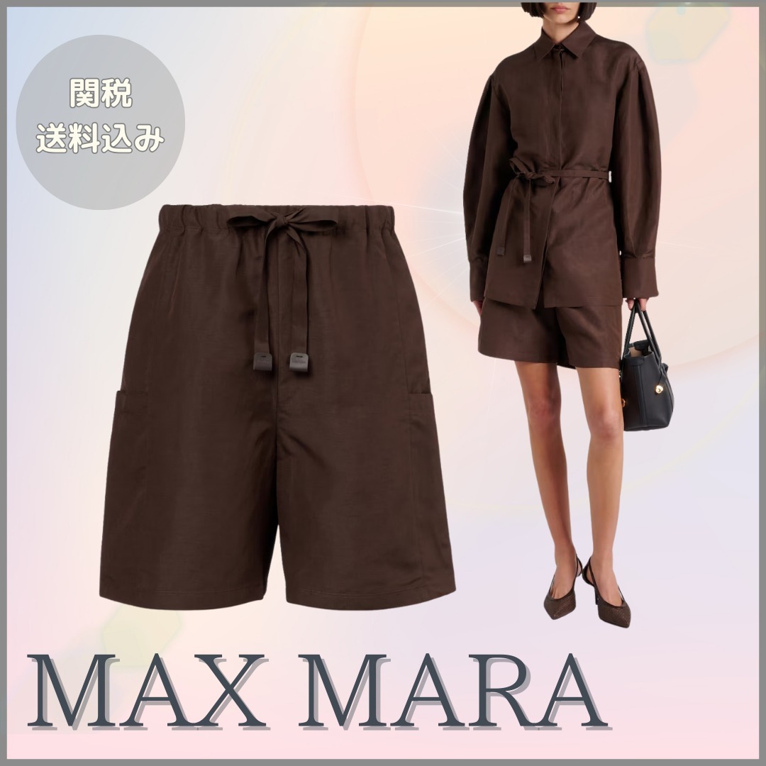 MAX MARA【関税送料込】ケベックリネン＆シルクショーツ