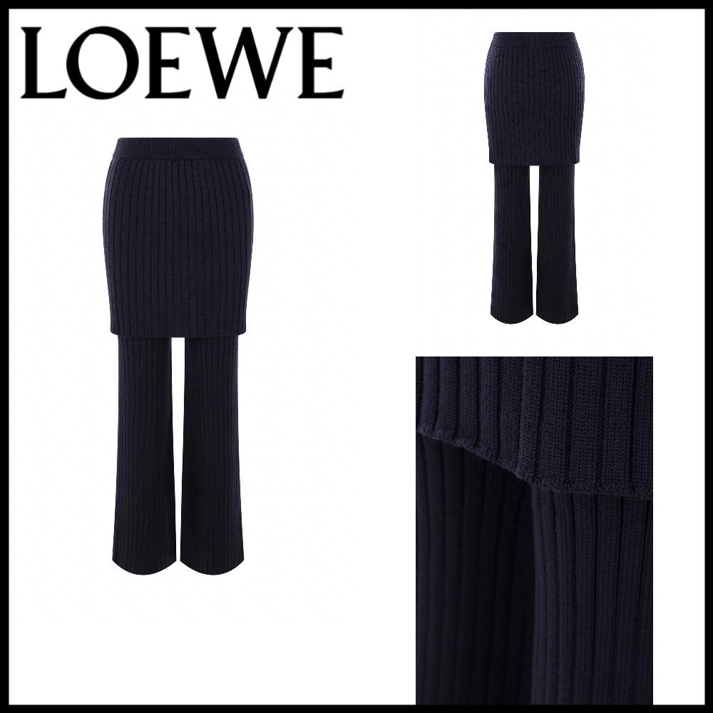 【LOEWE】ミッドライズ フレア トラウザーズ