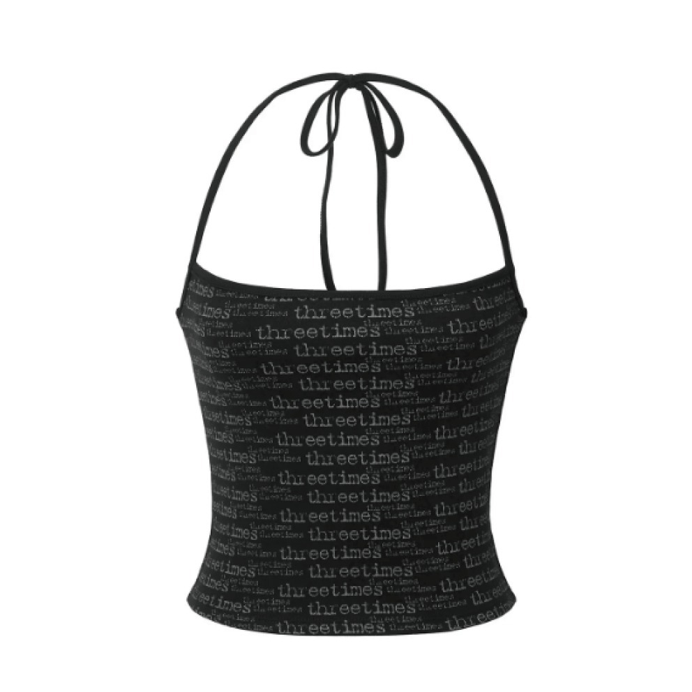 【threetimes】Misty halter top