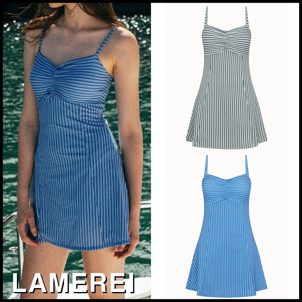 LAMEREI ■ Stripe sleeveless Swimsuit 水着
