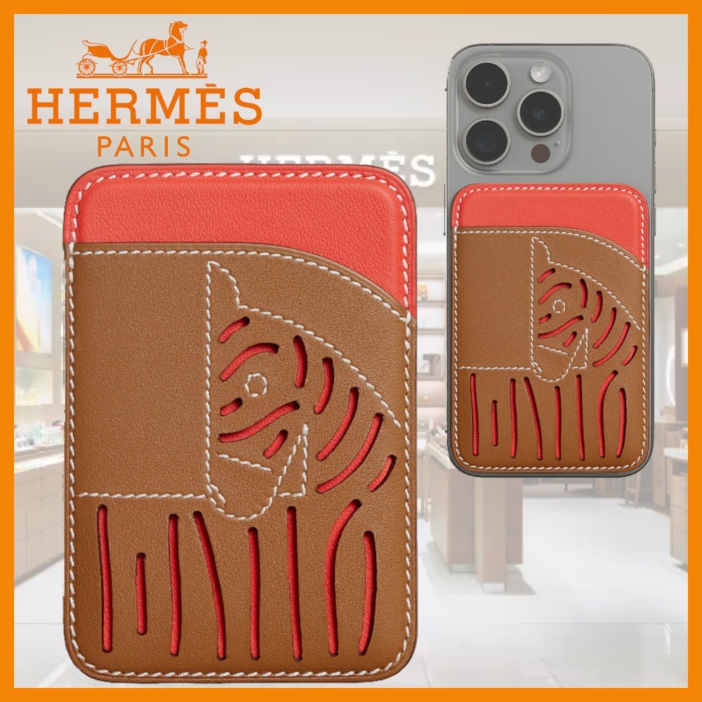 【遊び心あるデザイン♪】HERMES カードホルダー