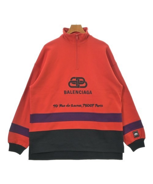 BALENCIAGA バレンシアガ スウェット 赤x黒x紫 S 2008825L0029